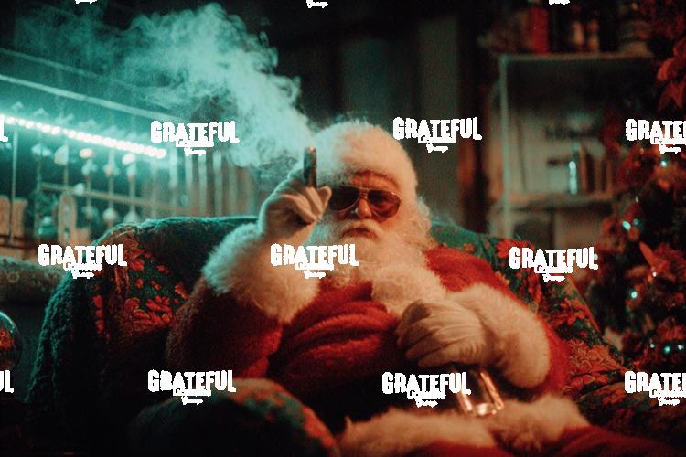 Badass Smoking Santa