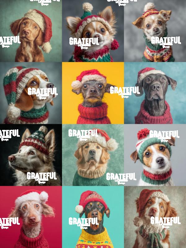 Christmas Dogs Vertical 1