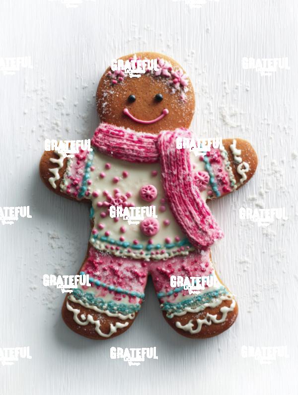 Gingerbread Pink Scarf