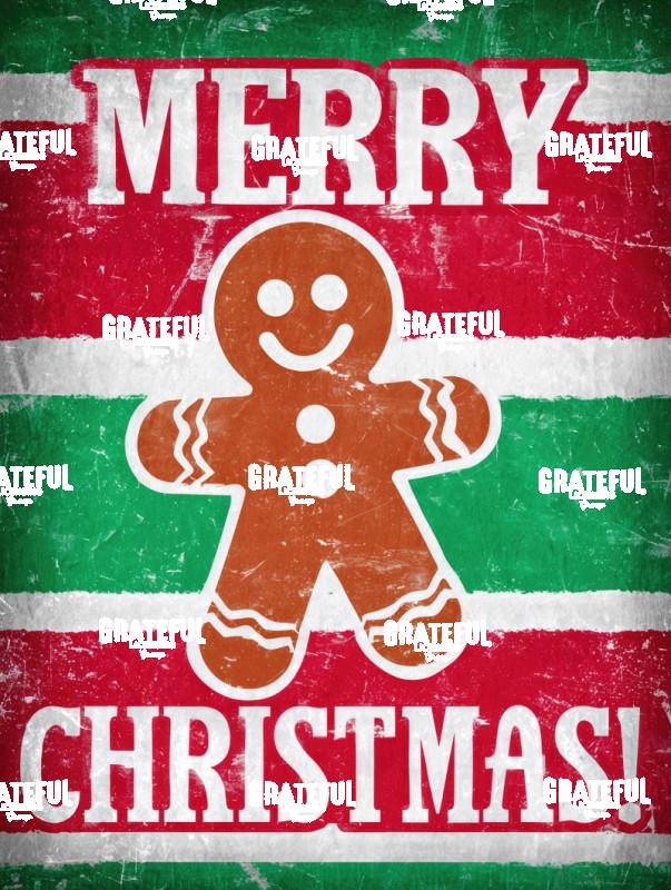 Gingerbread Cookie Card A