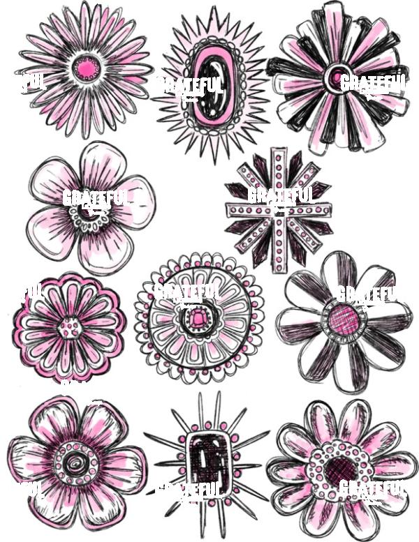 FLOWERS BROOCHES