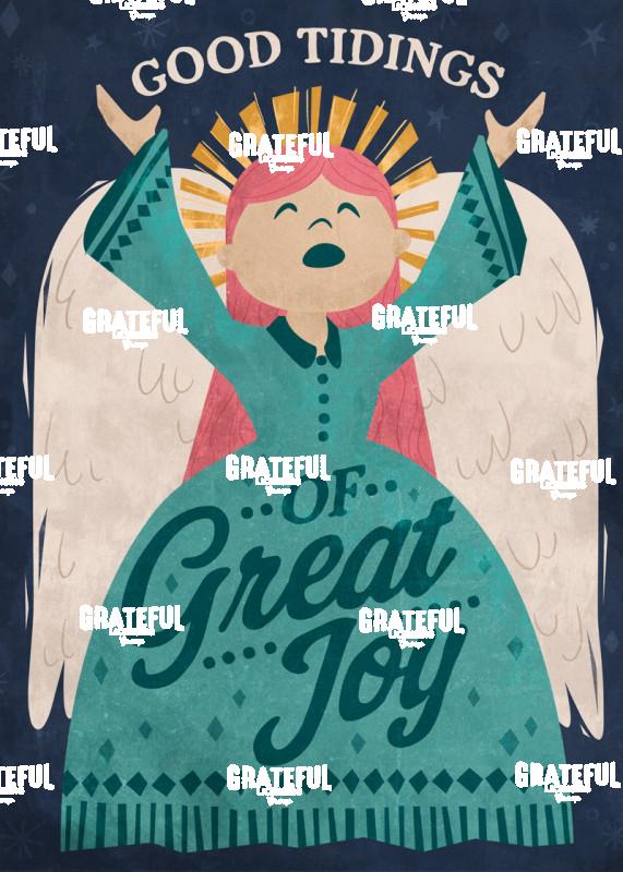 Christmas Great Joy Blue