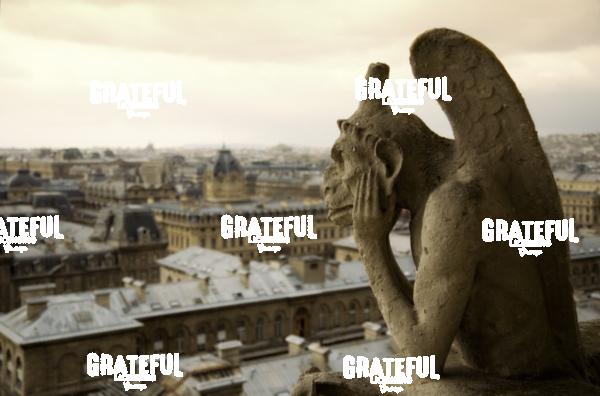 gargoyle in thought Paris
