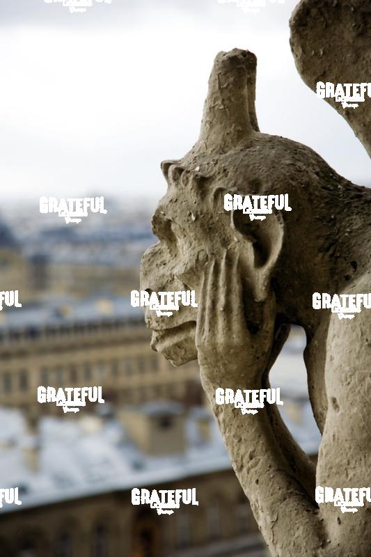 gargoyle in thought Paris 2