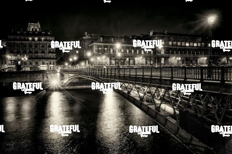 Seine and Paris after dark
