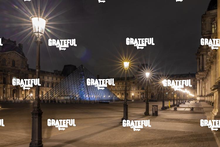 The Louvre after dark Paris