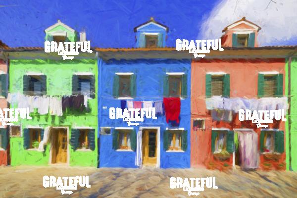 Colorful Houses in Burano, Italy
