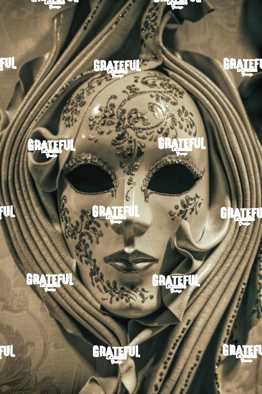 Mask in Burano in Venice Italy