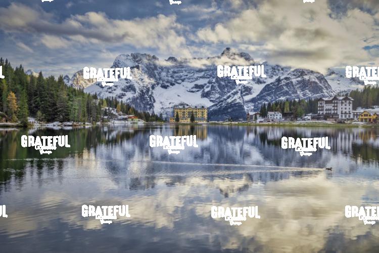 Lake Misurina in the Dolomites, Italy