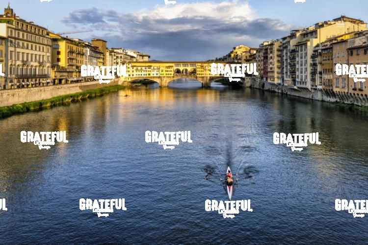 Kayakers by the Pontevecchio in Florence