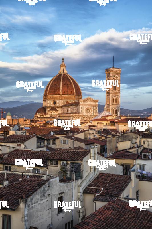 Duomo and Rooftops in Florence Italy