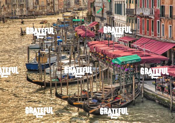 Gondolas in Venice Italy