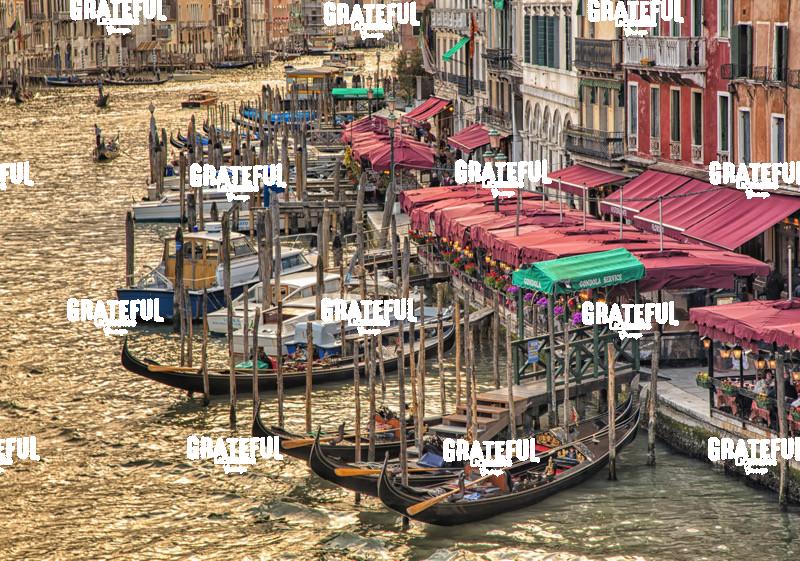 Gondolas in Venice Italy