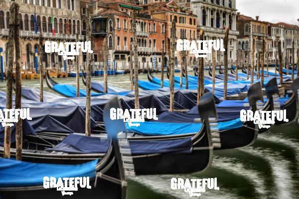 Gondolas in the Grand Canal