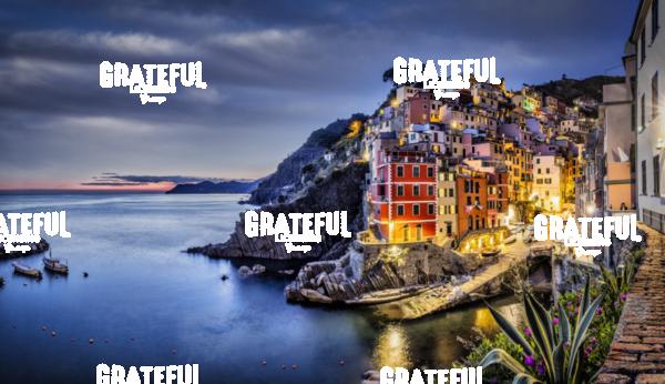 Panorama of RIomaggiore in the Cinque Terre