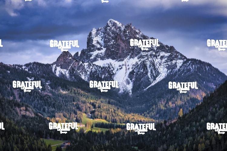 Sunset on the Dolomites of Italy