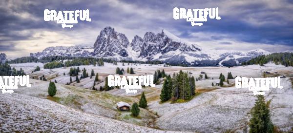 Seiser alm in winter in the Dolomites