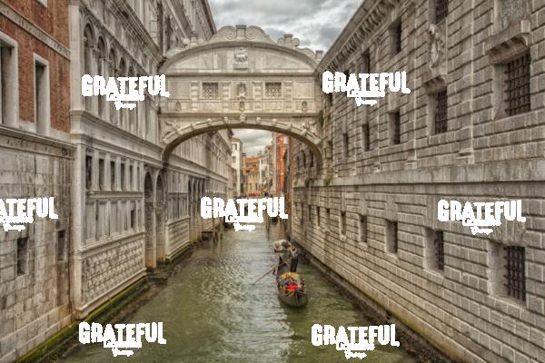 The Bridge of Sighs in Venice Italy