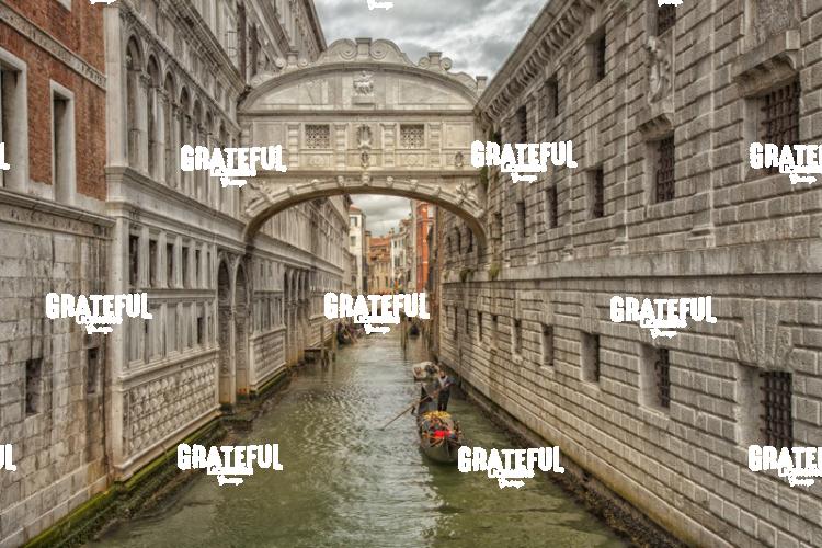 The Bridge of Sighs in Venice Italy