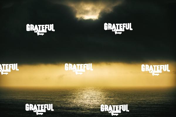 Moody sunset over the ocean