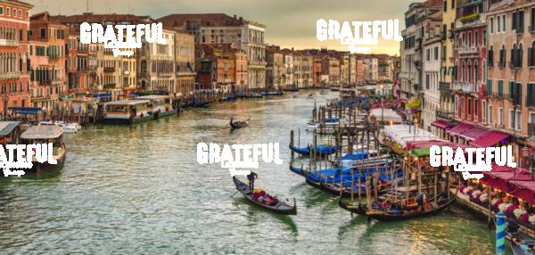 Gondolas in the Grand Canal, Venice, Italy