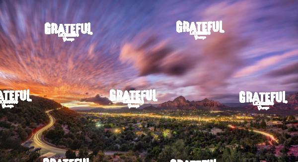 Beautiful sunset panorama over Sedona, Arizona