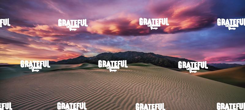 Clouds at sunrise in the Mesquite Sand Dunes at Death Valley National Park