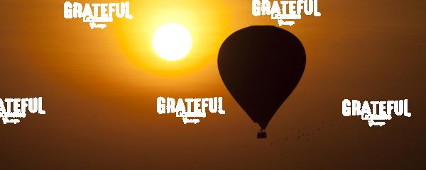 Hot air balloon at sunrise over the temples in Bagan, Burma