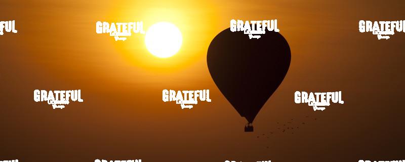 Hot air balloon at sunrise over the temples in Bagan, Burma