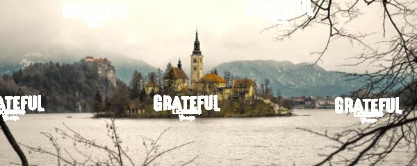 Beautiful Bled Island in Ljubljana, Slovenia