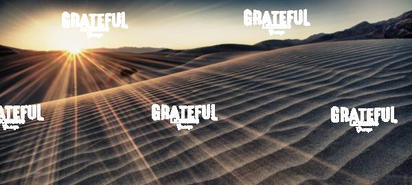 Sunrise on the sand dunes at Death Valley National Park