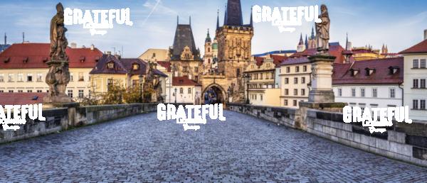The Charles Bridge in Prague at sunrise