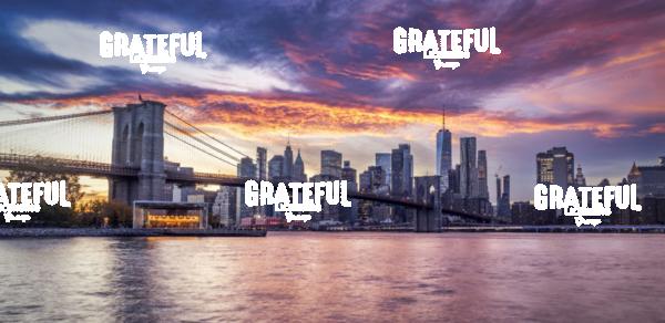 New York City sunset from Dumbo