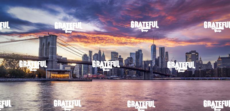 New York City sunset from Dumbo