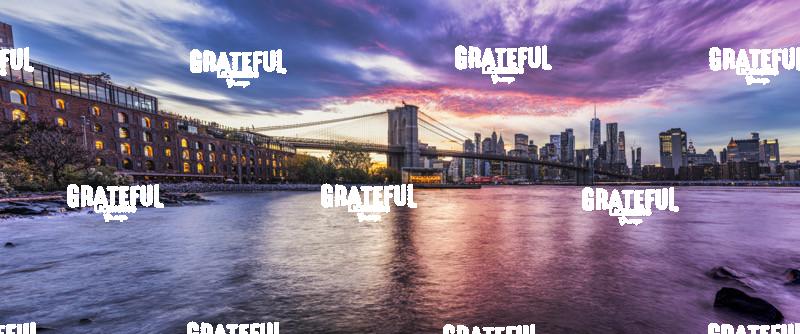 New York City sunset panorama from Dumbo 2