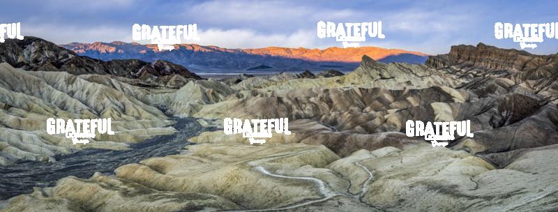 Zabriskie Point panorama in Death Valley at Sunrise