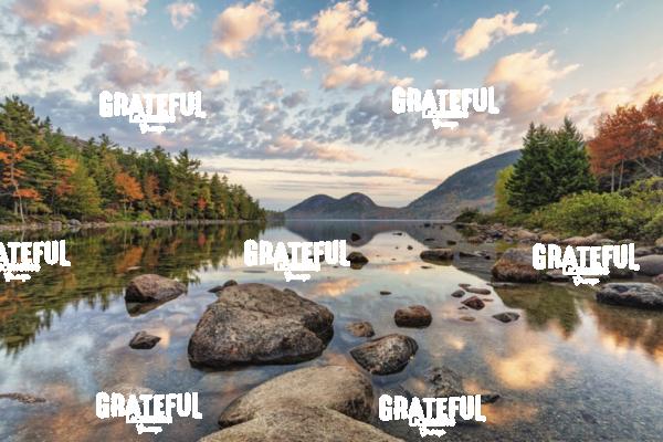 Fall Color at Jordan Pond in Acadia National Park