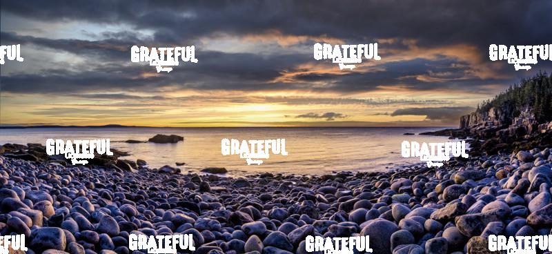 Sunrise over Boulder Beach in Acadia National Park
