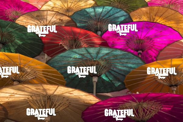 Colorful Umbrellas in Inle Lake Burma