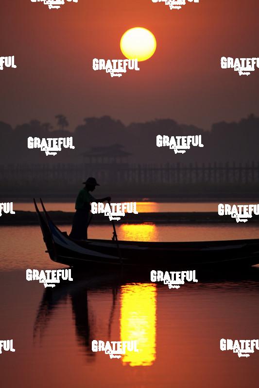 Fisherman in Inle Lake Burma at sunrise 10