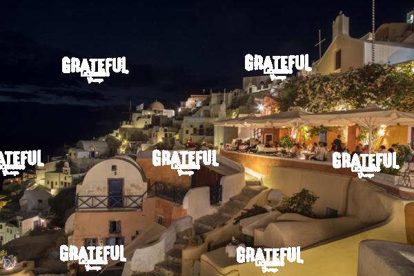 Stunning Santorini at night 2