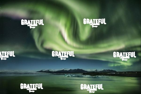 Aurora Borealis above Jokulsarlon Lagoon in Iceland 3