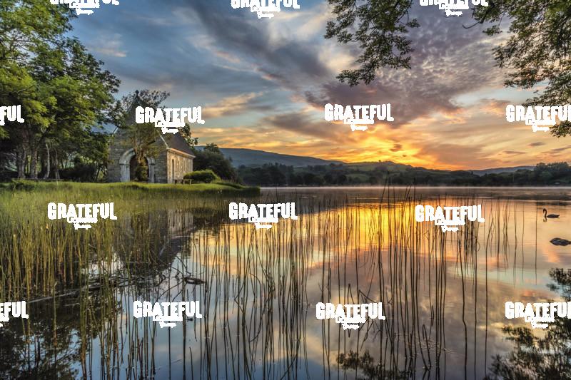 St Finbarr's Oratory Church in Gougane Barra, Ireland at Sunrise 3