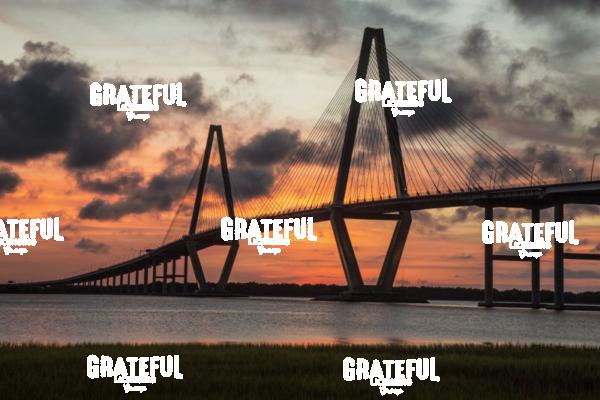 Arthur Ravenel Jr. Bridge Crossing the Cooper River at Twilight 4