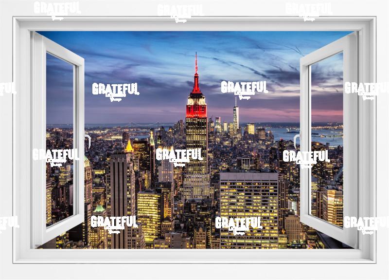 Window View of Empire State Building