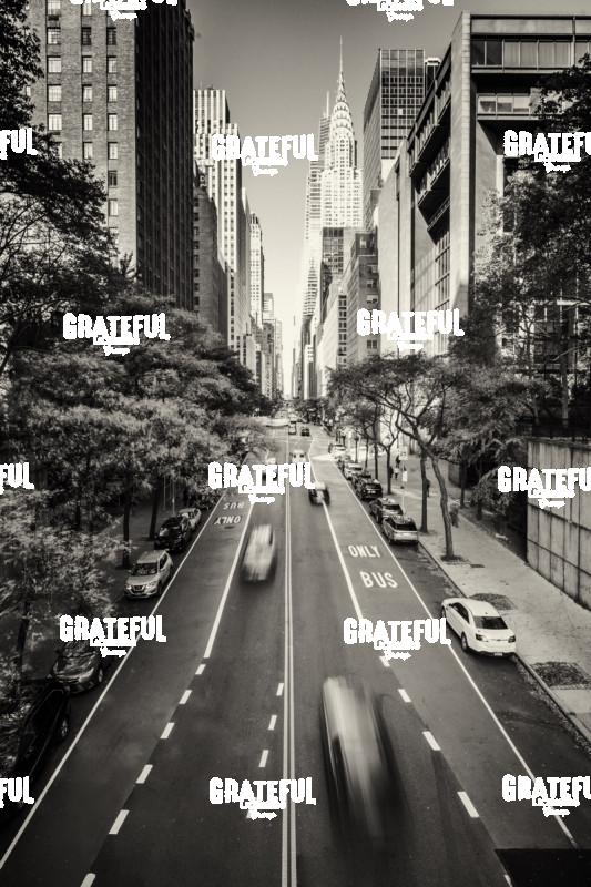 City Streets from above in New York City