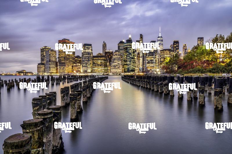 Pier 5 and Pylons in Dumbo in NYC