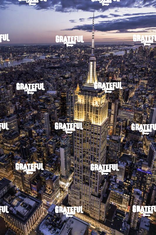 The Empire State Building from High Above NYC