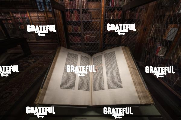 The Guttenberg Bible Inside the JP Morgan Library in NYC