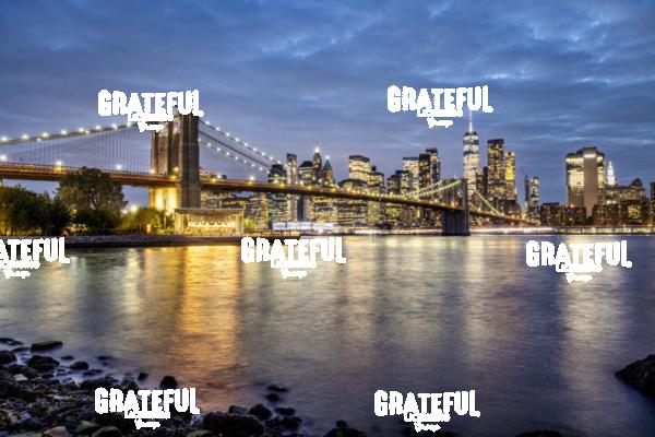 View of NYC from Dumbo at Sunset